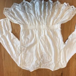 Express Eyelet White Top